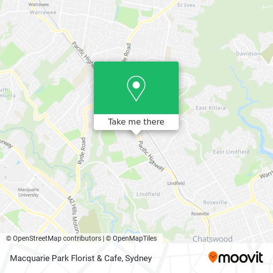 Macquarie Park Florist & Cafe map