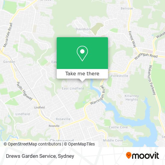 Drews Garden Service map