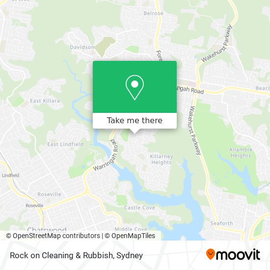 Rock on Cleaning & Rubbish map