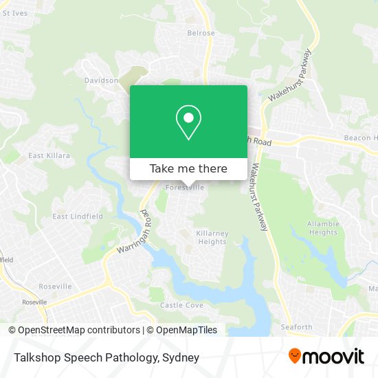 Talkshop Speech Pathology map