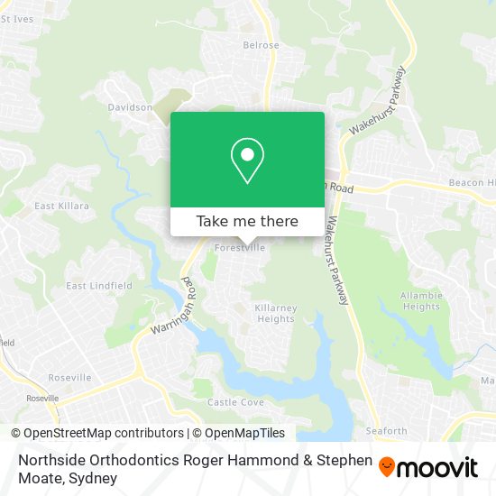 Northside Orthodontics Roger Hammond & Stephen Moate map