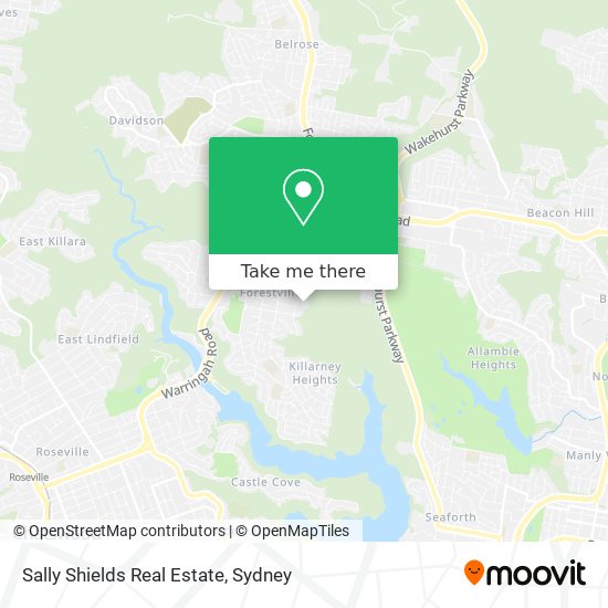 Sally Shields Real Estate map