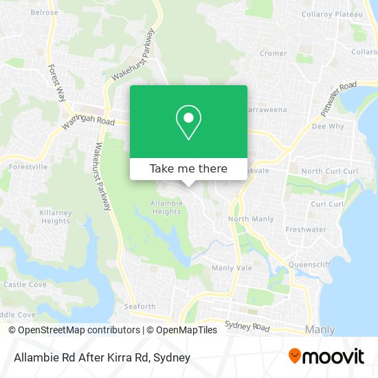 Allambie Rd After Kirra Rd map