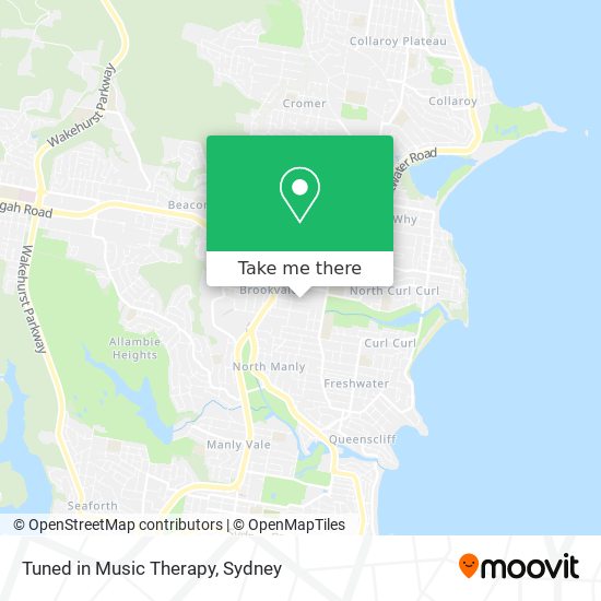 Tuned in Music Therapy map