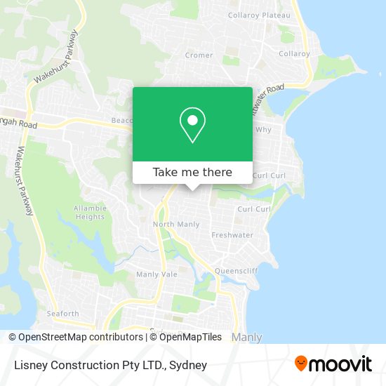 Lisney Construction Pty LTD. map