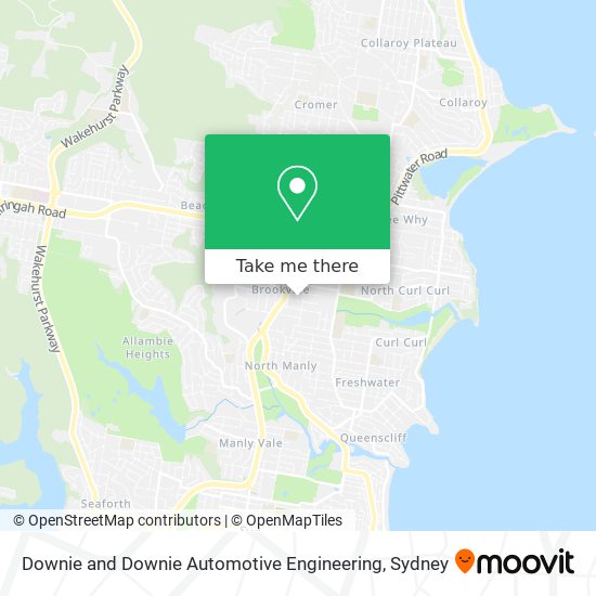 Downie and Downie Automotive Engineering map