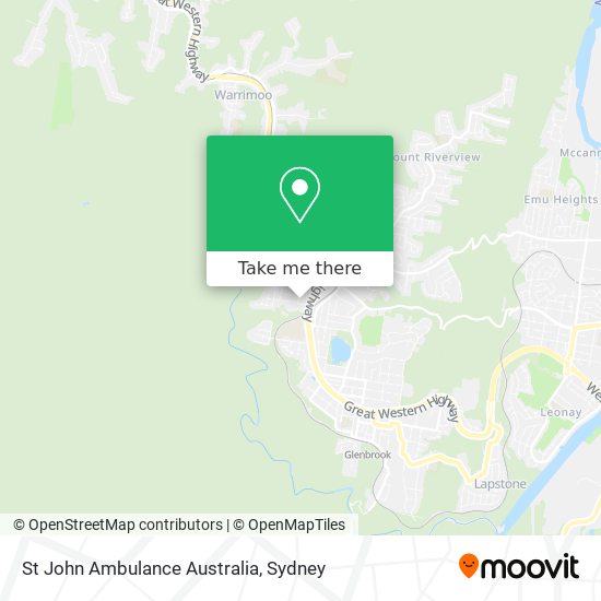 St John Ambulance Australia map