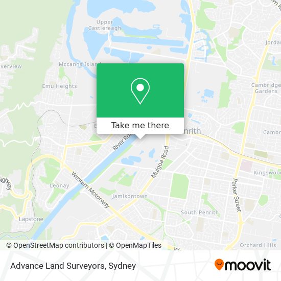 Advance Land Surveyors map