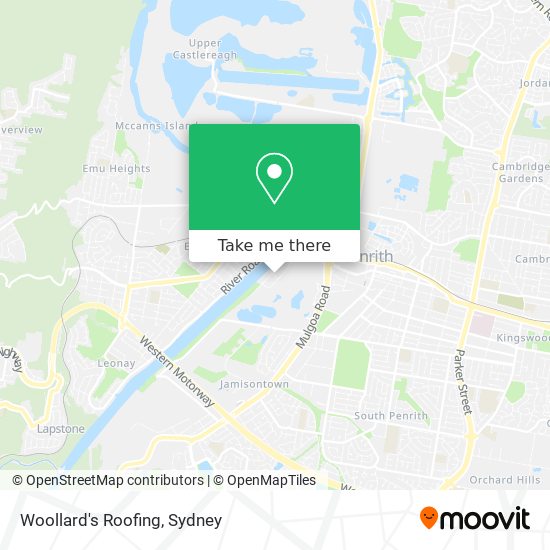 Woollard's Roofing map