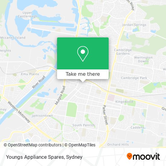 Youngs Appliance Spares map