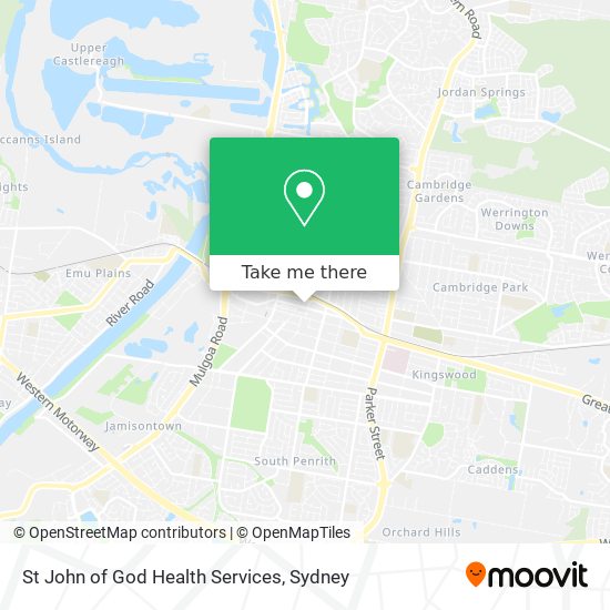 St John of God Health Services map