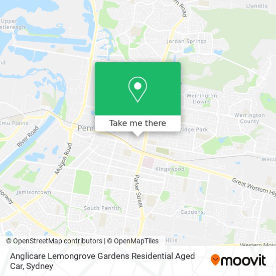 Mapa Anglicare Lemongrove Gardens Residential Aged Car