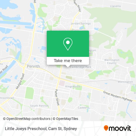 Little Joeys Preschool, Cam St map
