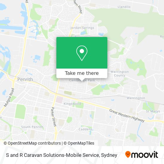 S and R Caravan Solutions-Mobile Service map