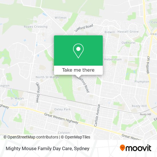 Mighty Mouse Family Day Care map