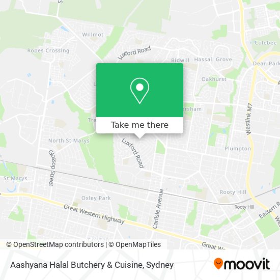 Aashyana Halal Butchery & Cuisine map