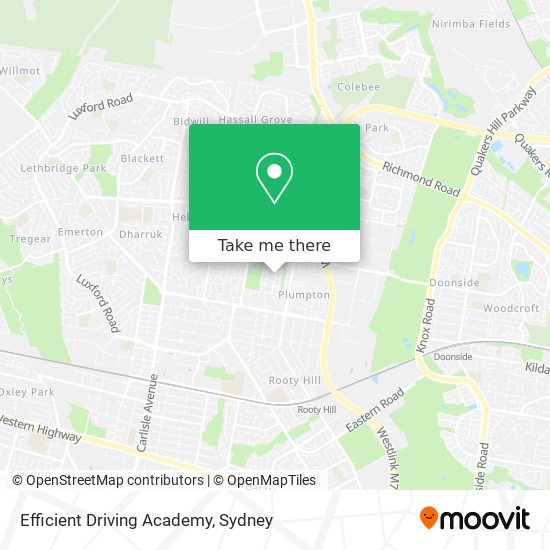 Efficient Driving Academy map