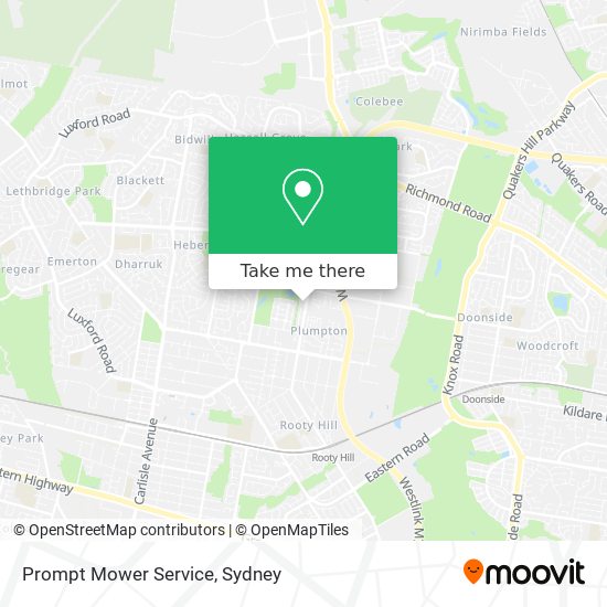 Prompt Mower Service map
