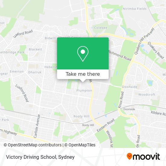 Victory Driving School map