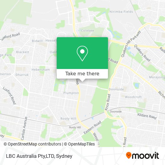 LBC Australia Pty,LTD map