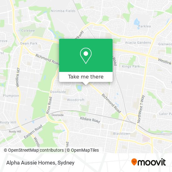 Mapa Alpha Aussie Homes