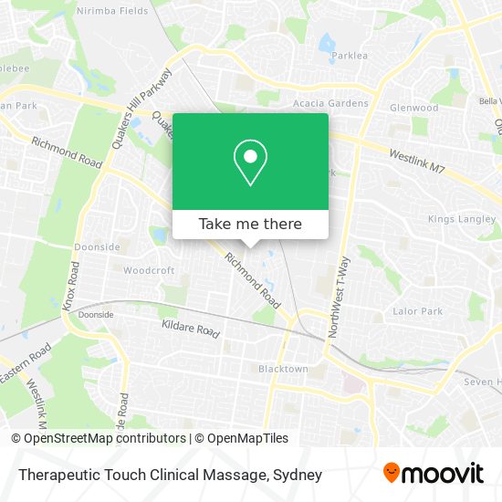 Therapeutic Touch Clinical Massage map