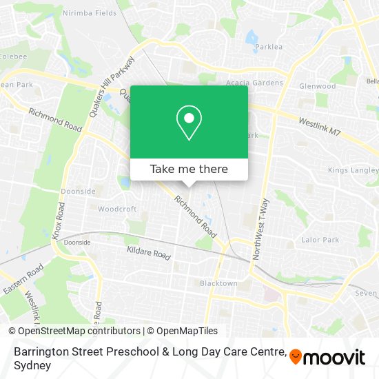 Mapa Barrington Street Preschool & Long Day Care Centre