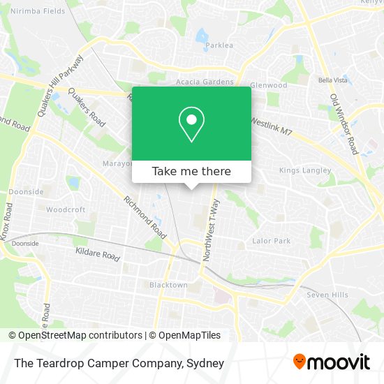 The Teardrop Camper Company map