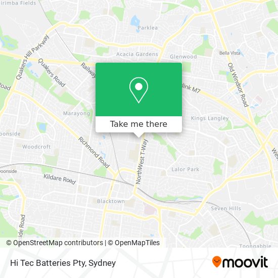 Hi Tec Batteries Pty map