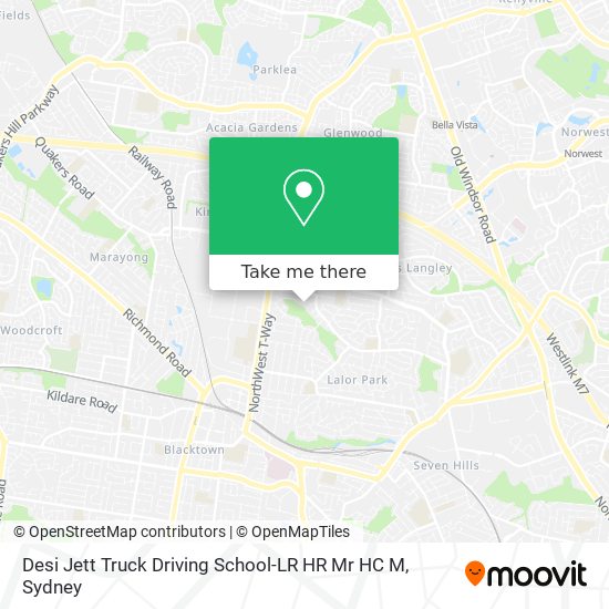 Desi Jett Truck Driving School-LR HR Mr HC M map