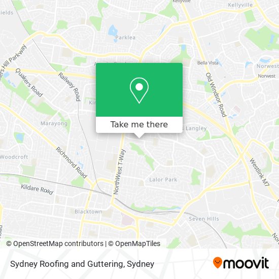 Sydney Roofing and Guttering map