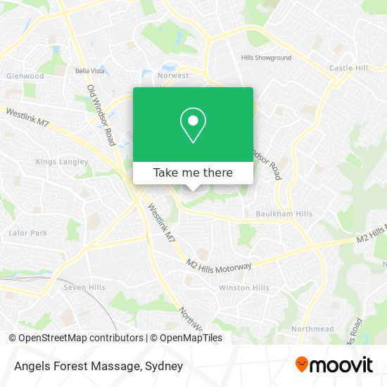 Angels Forest Massage map