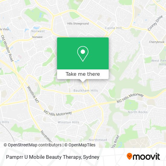 Pamprr U Mobile Beauty Therapy map
