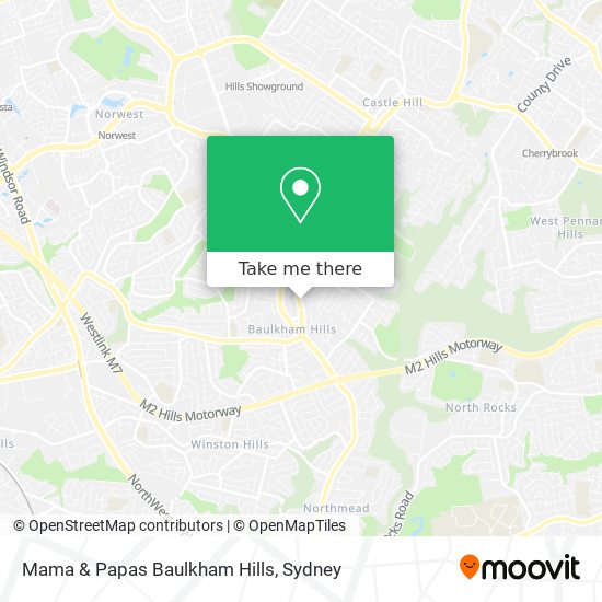 Mama & Papas Baulkham Hills map