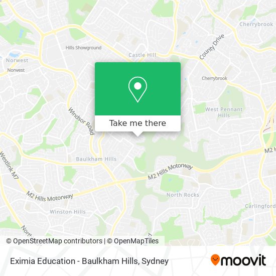 Eximia Education - Baulkham Hills map