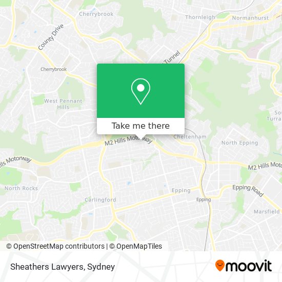 Sheathers Lawyers map