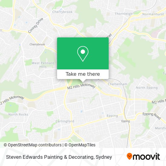 Steven Edwards Painting & Decorating map