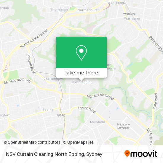 NSV Curtain Cleaning North Epping map