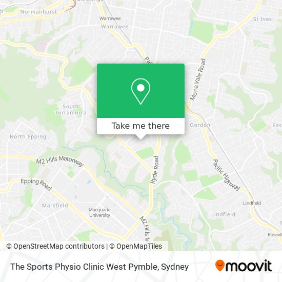 The Sports Physio Clinic West Pymble map