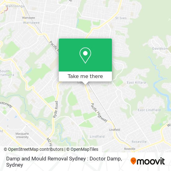 Damp and Mould Removal Sydney : Doctor Damp map