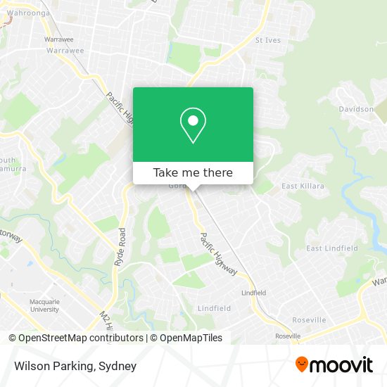 Mapa Wilson Parking