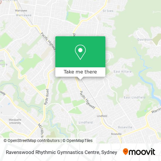 Ravenswood Rhythmic Gymnastics Centre map