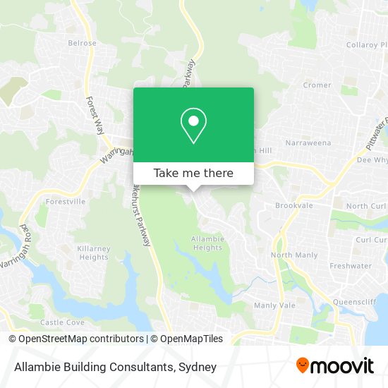 Allambie Building Consultants map