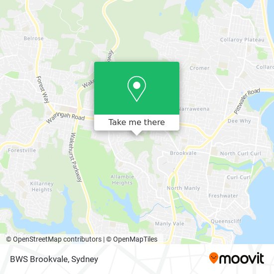 BWS Brookvale map