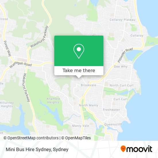 Mini Bus Hire Sydney map