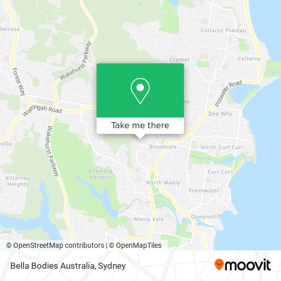 Bella Bodies Australia map