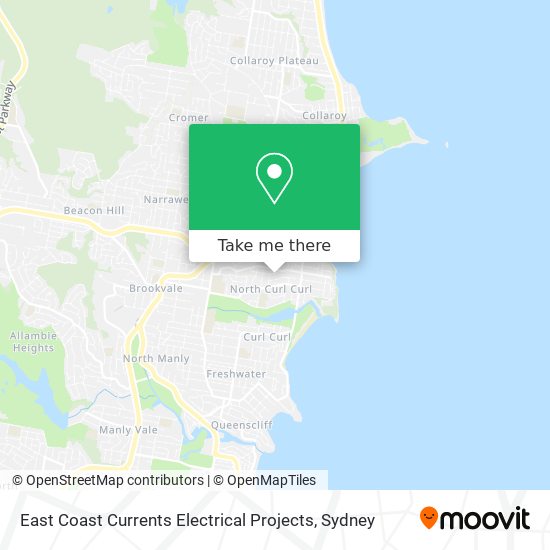 Mapa East Coast Currents Electrical Projects