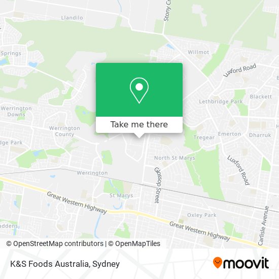 Mapa K&S Foods Australia