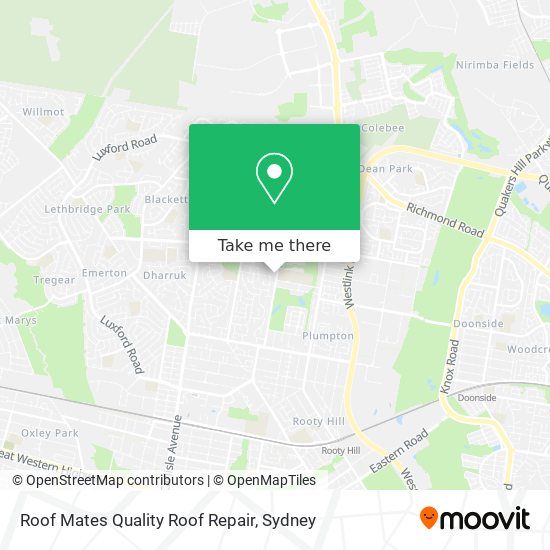 Roof Mates Quality Roof Repair map