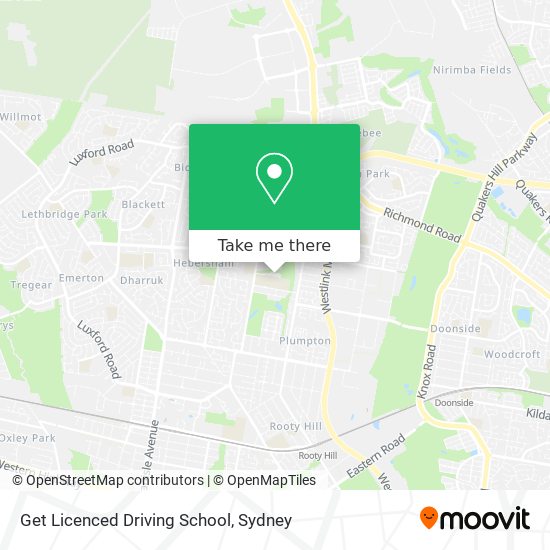 Get Licenced Driving School map